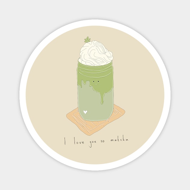 I love you so matcha Magnet by Puhon